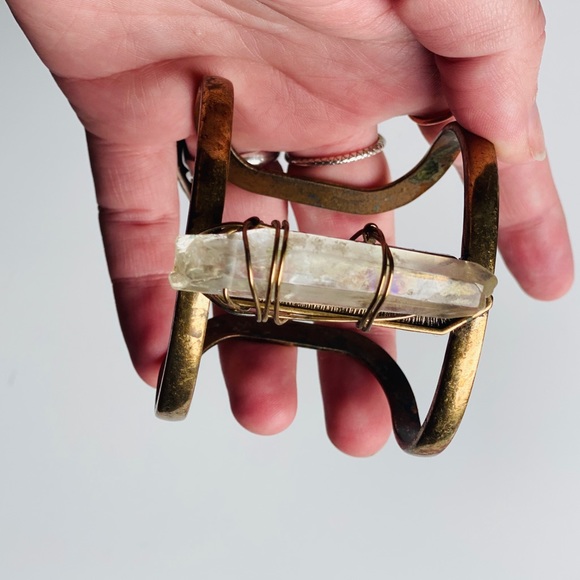 Boho Crystal Cuff Bracelet - Picture 2 of 11